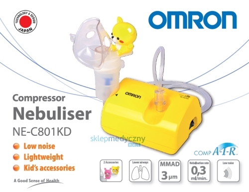 Cichy inhalator t�okowy OMRON NE-C801 KD CompAIR
