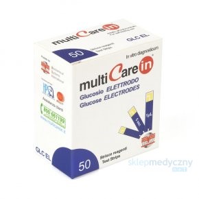 Paski do pomiaru glukozy we krwi MultiCareIn