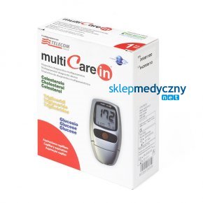 MultiCareIn Urz&plusmn;dzenie do pomiar�w 3 w 1 : glukoza, cholesterol i tr�jglicerydy
