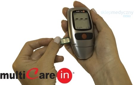 MultiCareIn Urz&plusmn;dzenie do pomiar�w 3 w 1 : glukoza, cholesterol i tr�jglicerydy
