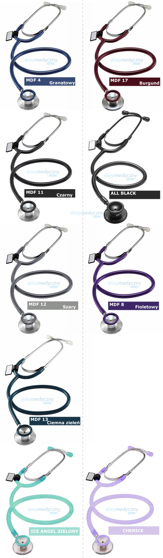 Stetoskop MDF 747 Dual Head z tradycyjną podwójną głowicą